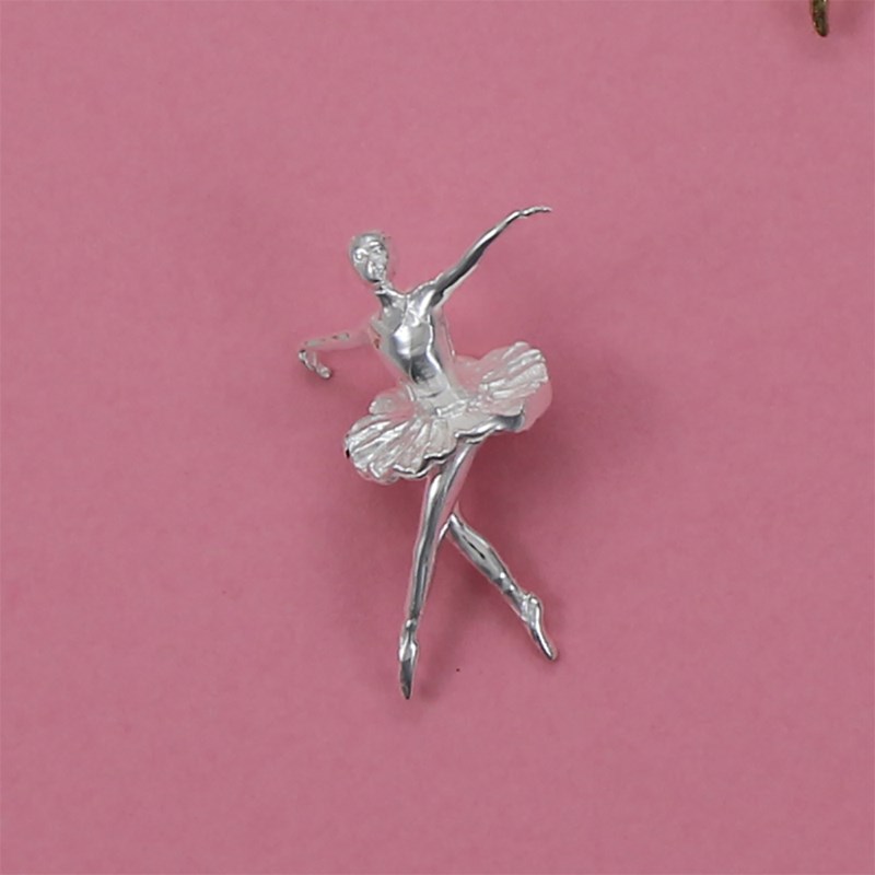 Pendentif danseuse sur les pointes - Argent massif