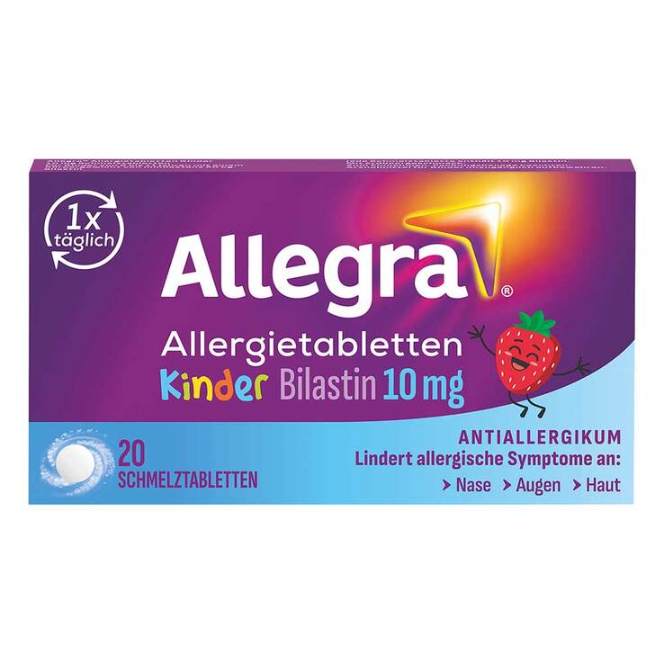 Allegra Allergietabletten Kinder 10 mg Schmelztabletten, 20 St
