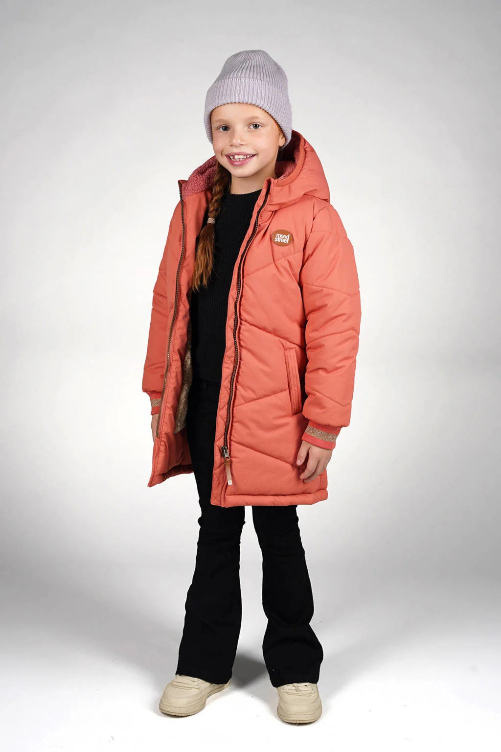 Moodstreet gewatteerde jas roze