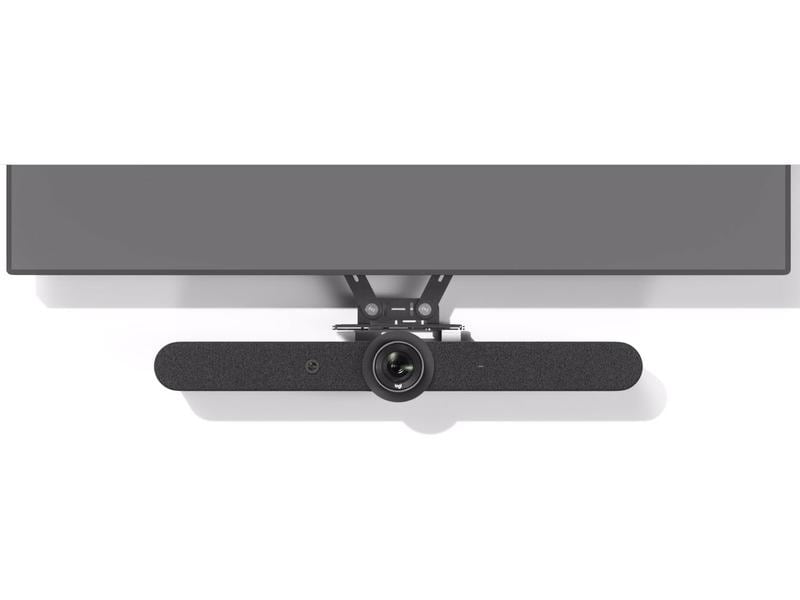 Logitech TV Montage Kit Rally Bar Bringen Sie die Rally Bar, Rally Bar Mini oder Rally Camera mit VESA-Befestigung an fast allen Bildschirmen an