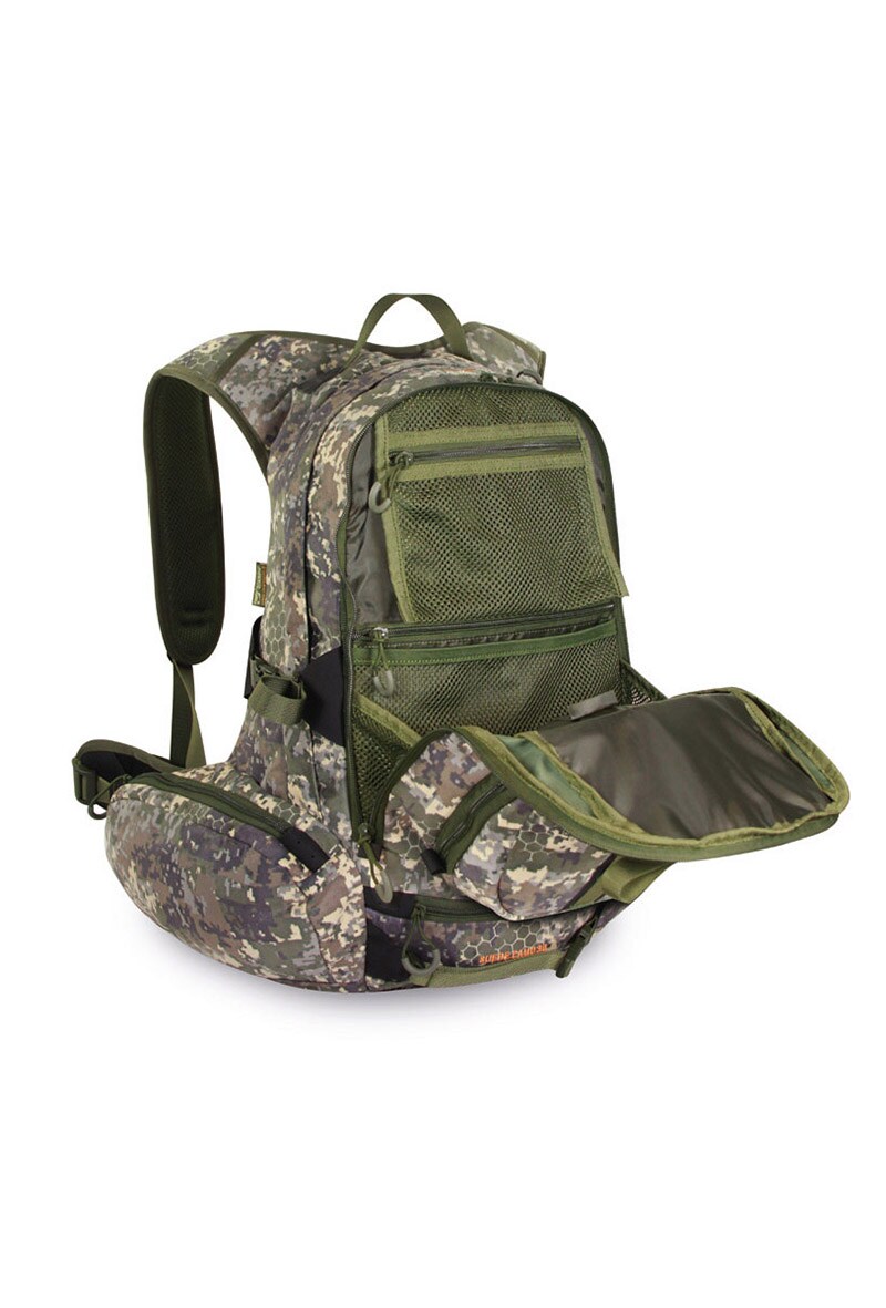 Marsupio Suede Camo jaktsekk 38L<br>Lett jaktsekk med et unikt bæresystem!