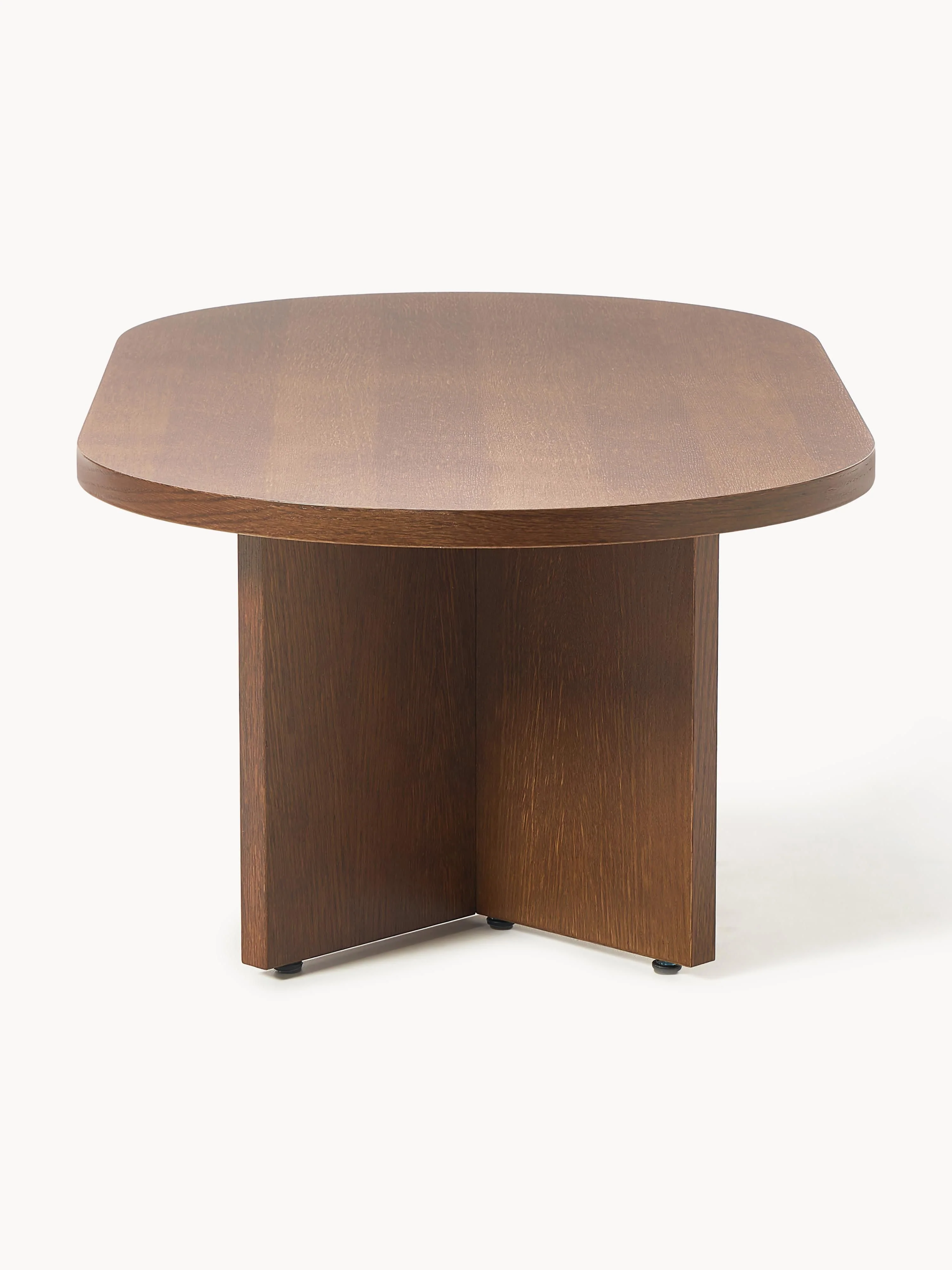 Ovale houten salontafel Toni