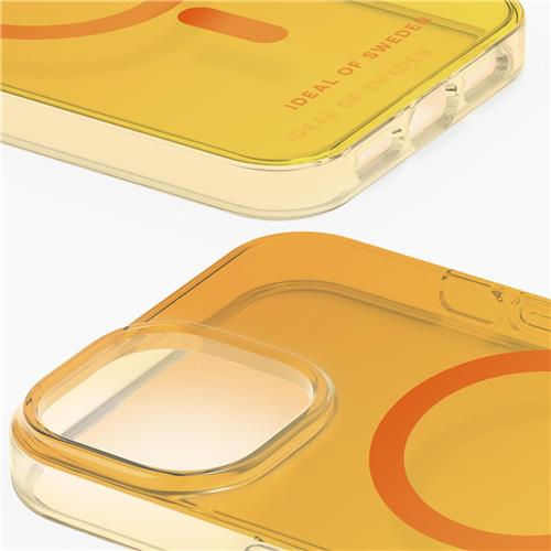 iPhone 14 / iPhone 13 MagSafe Hardcase Hülle Clear Case Designer (IDCLCMS-I2261-499) - Orange Spritz