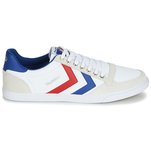 hummel - SLIMMER STADIL LOW - Blanc / Rouge / Bleu