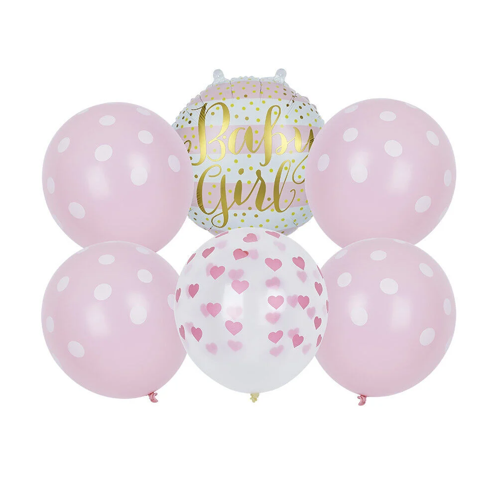 Kit ballon révélation bébé fille x6