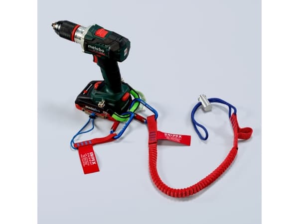 Knipex 00 50 10 T BK, Strikksnor, 6 kg, Blå, Rød, Rustfritt stål, Aluminium, Stoff, 95 mm, 900 mm