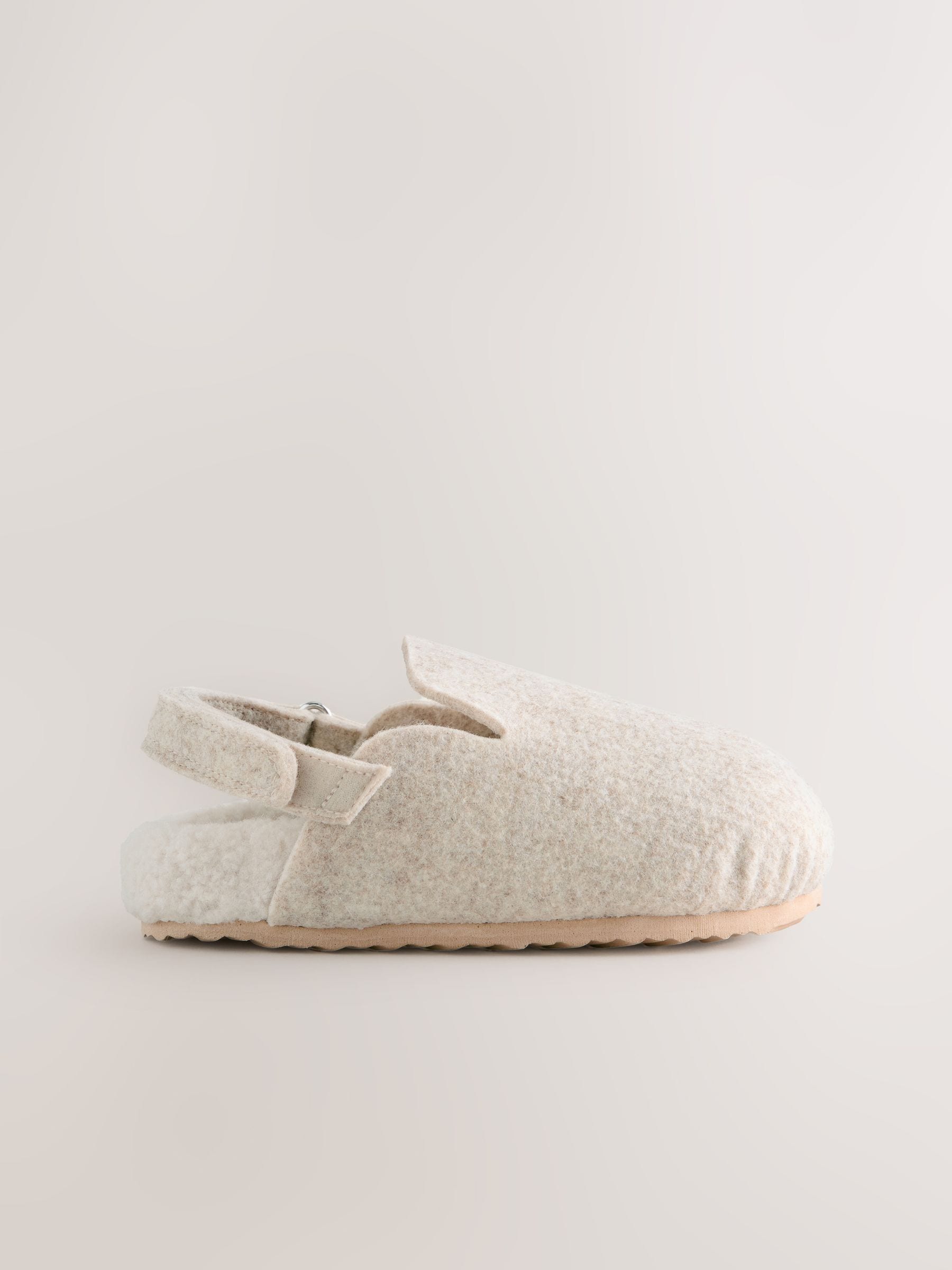 Neutraal - Felt Clog Slippers
