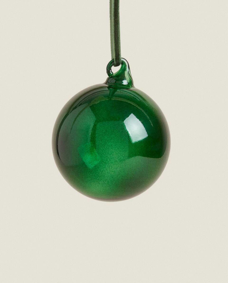 Enfeite de Natal de Vidro Liso