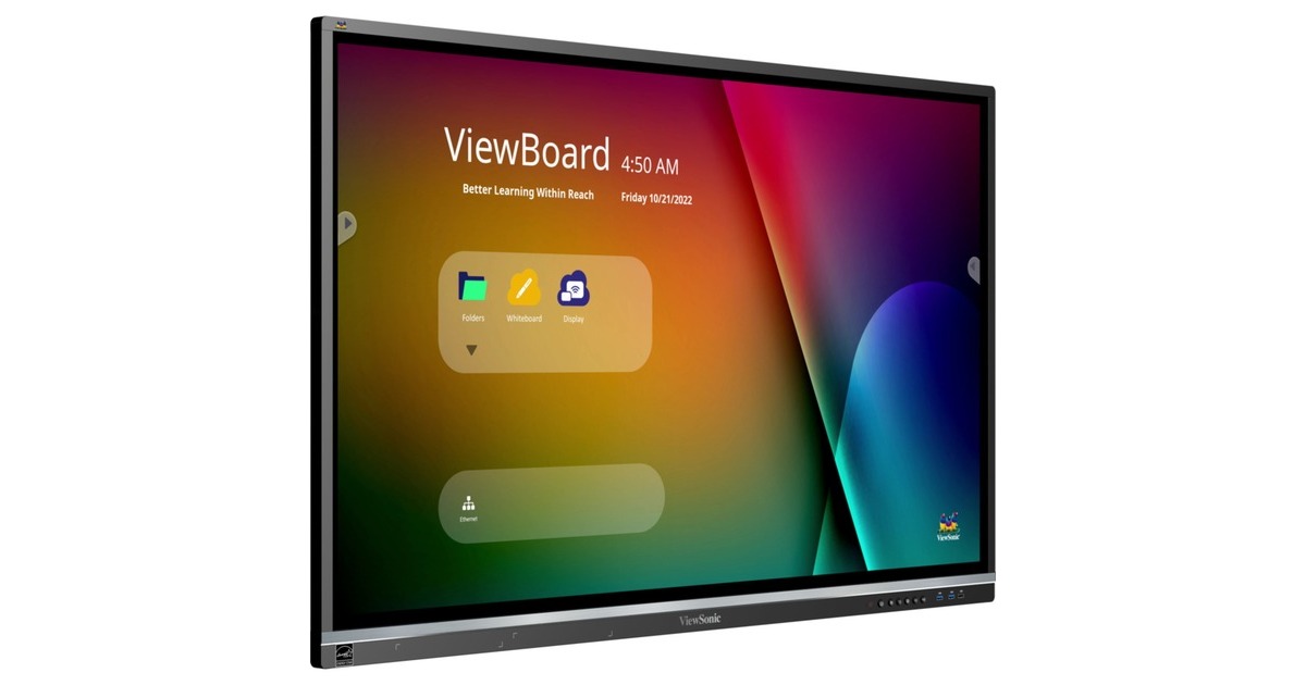 ViewSonicViewBoard IFP5550-5 55” 4K Interactive Display  (Zwart, 3x HDMI-in, 1x HDMI-out, USB-A, USB-C, Touch)