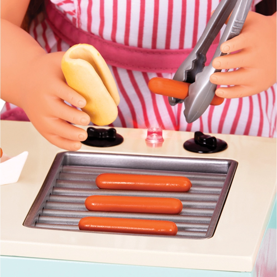 Our Generation Hot Dog Wagen Retro Mehrfarbig