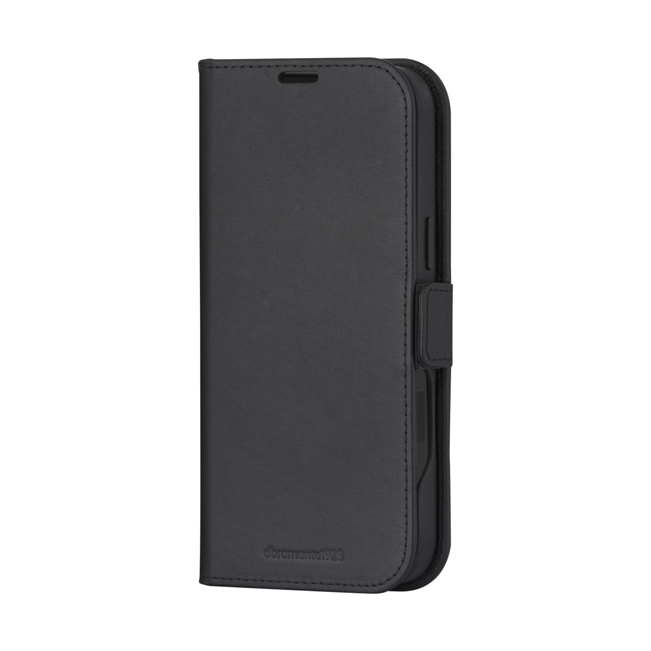 iPhone 16 Pro 2in1 MagSafe Wallet Case Echtleder Tasche mit RFID Schutz Lynge (LM61GTBL6308) - Schwarz
