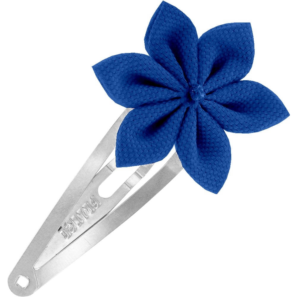 Barrette Clic-Clac Fleur Étoile Bleu Navy