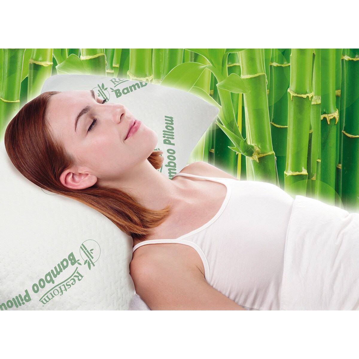 Restform® Kopfkissen mit Bambus - für Allergiker geeignet Bamboo Pillow