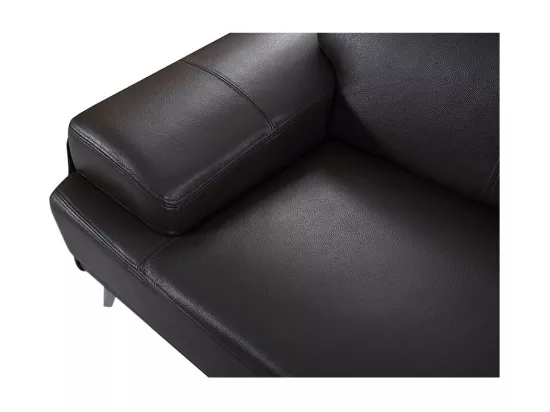 Fauteuil cuir Design GARLIK Marron
