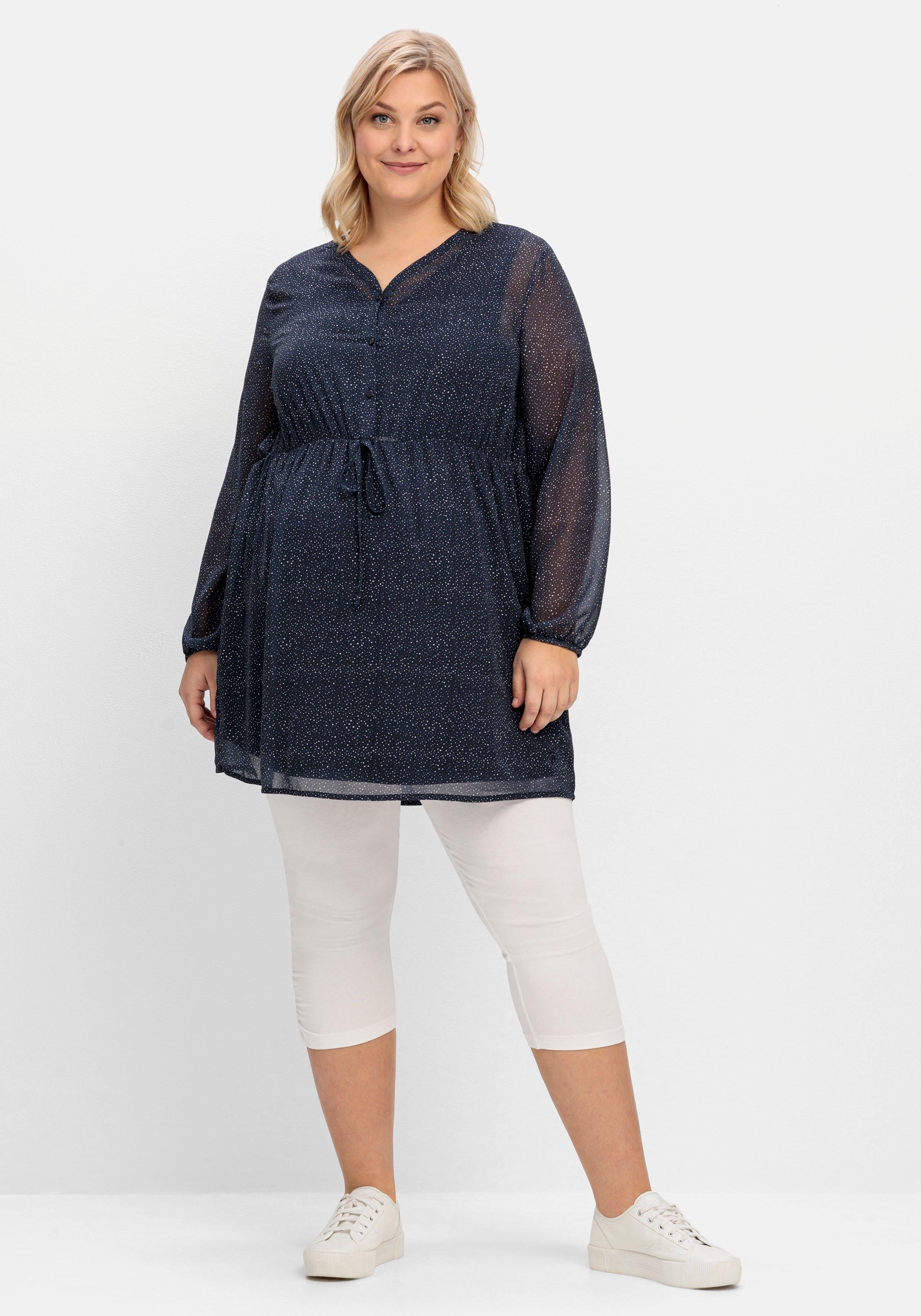 Stilltunika aus Chiffon, in Longform