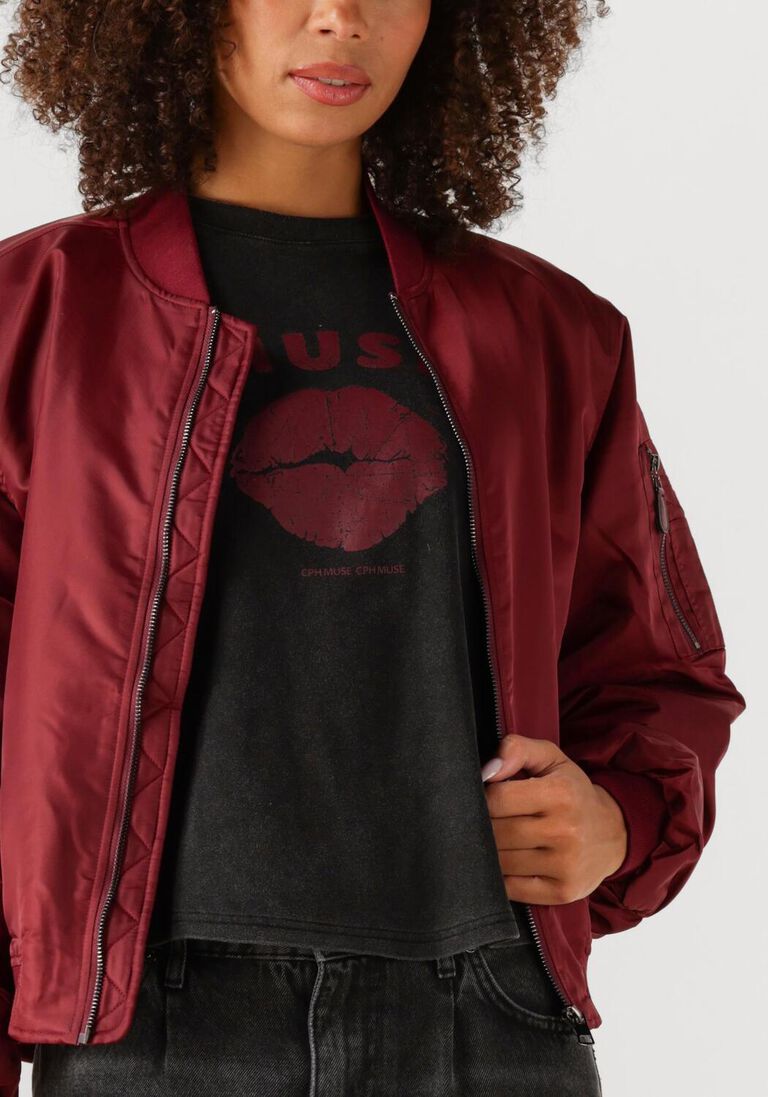 bordeaux co'couture jack libby bomber jacket