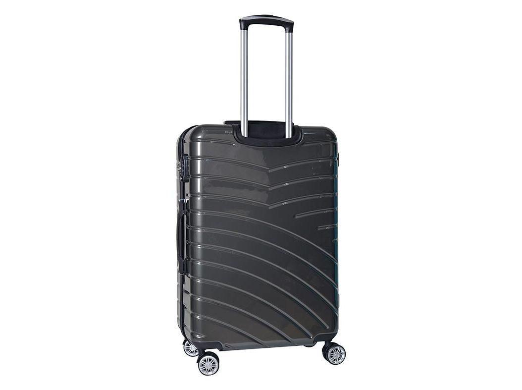 MALA DE VIAGEM GRANDE RÍGIDA AIRPORT CINZENTO ESCURO 8 RODAS 75CM