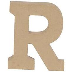 Lettre R kraft 20cm - Kraft