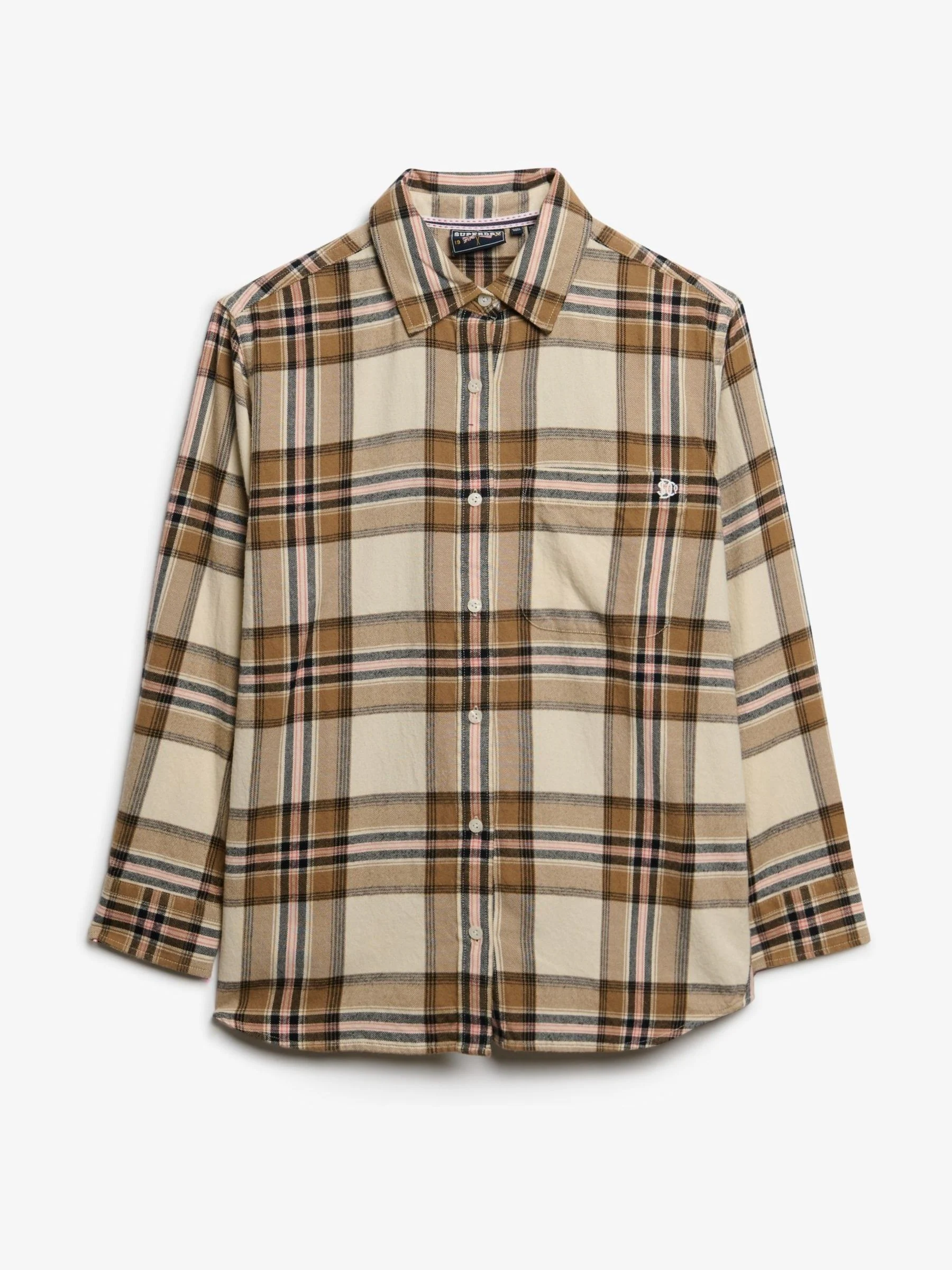Natuurlijk - Superdry Check Flannel Boyfriend Shirt