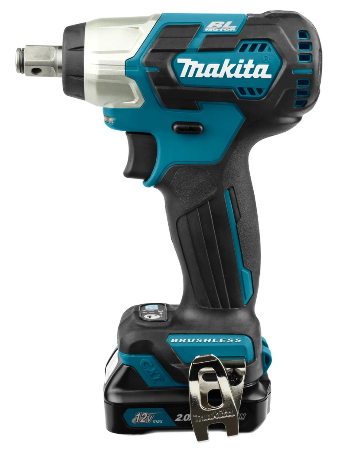 Makita TW161DSAJ 12V Li-Ion Accu Max Slagmoersleutel set (2x 2.0Ah accu) in Mbox - 165Nm - 1/2''