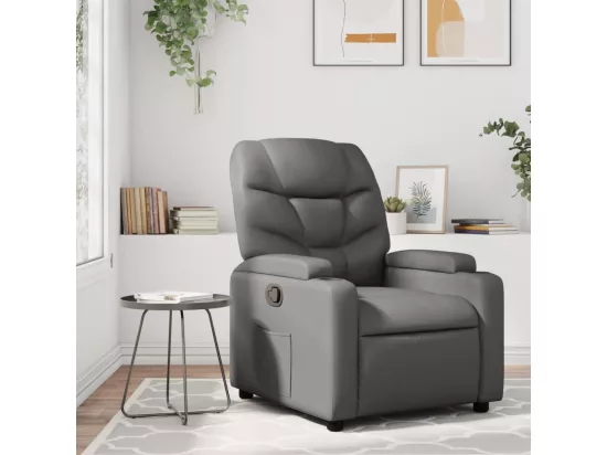 Fauteuil inclinable Gris Similicuir