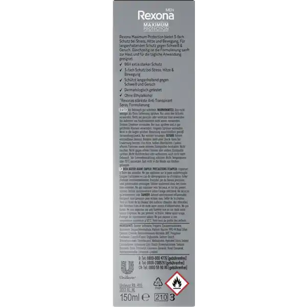 Maximum Protection Deospray Anti-Transpirant Cobalt Dry