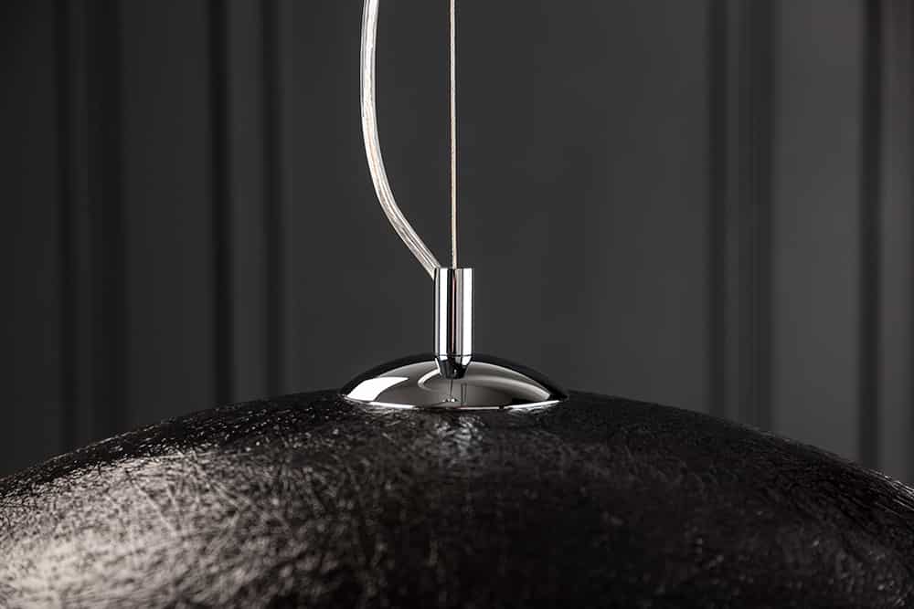 Elegante Design Hängeleuchte GLOW 70cm schwarz gold Hängelampe