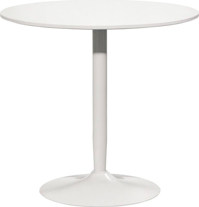 HOMCOM - Eettafel - Wit - MDF en Staal - 80L x 80B x 75H cm