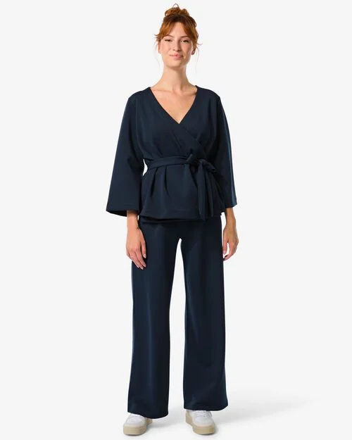 pantalon femme Elly bleu foncé
