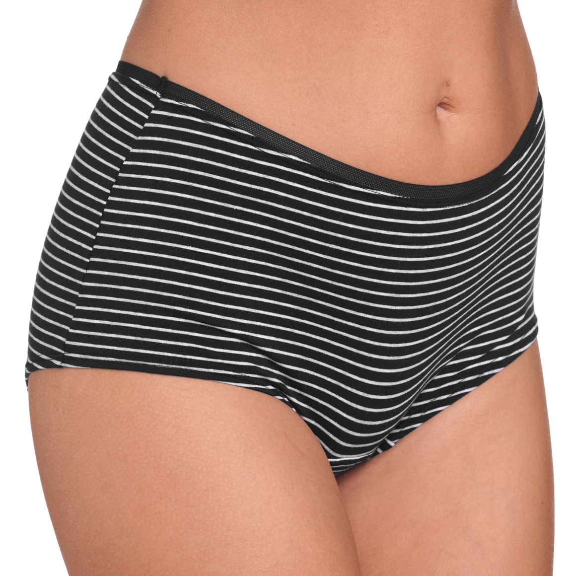 Gina Benotti 5 Damen Shorts aus Baumwolle weiss / schwarz / hellgrau