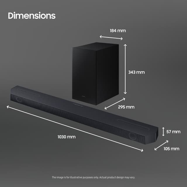 Samsung 3.1.2ch HW-Q610C soundbar (sort)