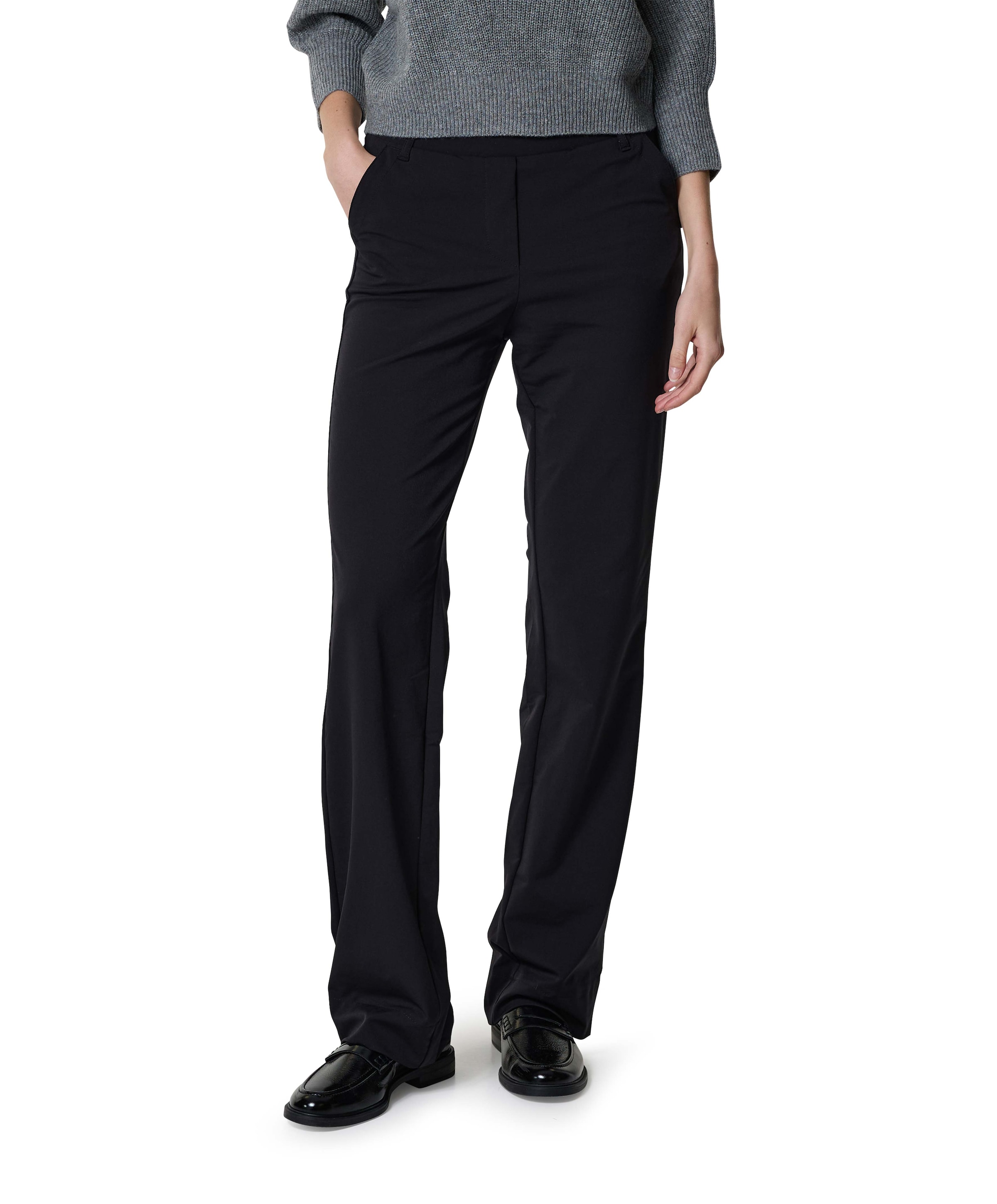 Enjoy Wide leg travel broek zwart