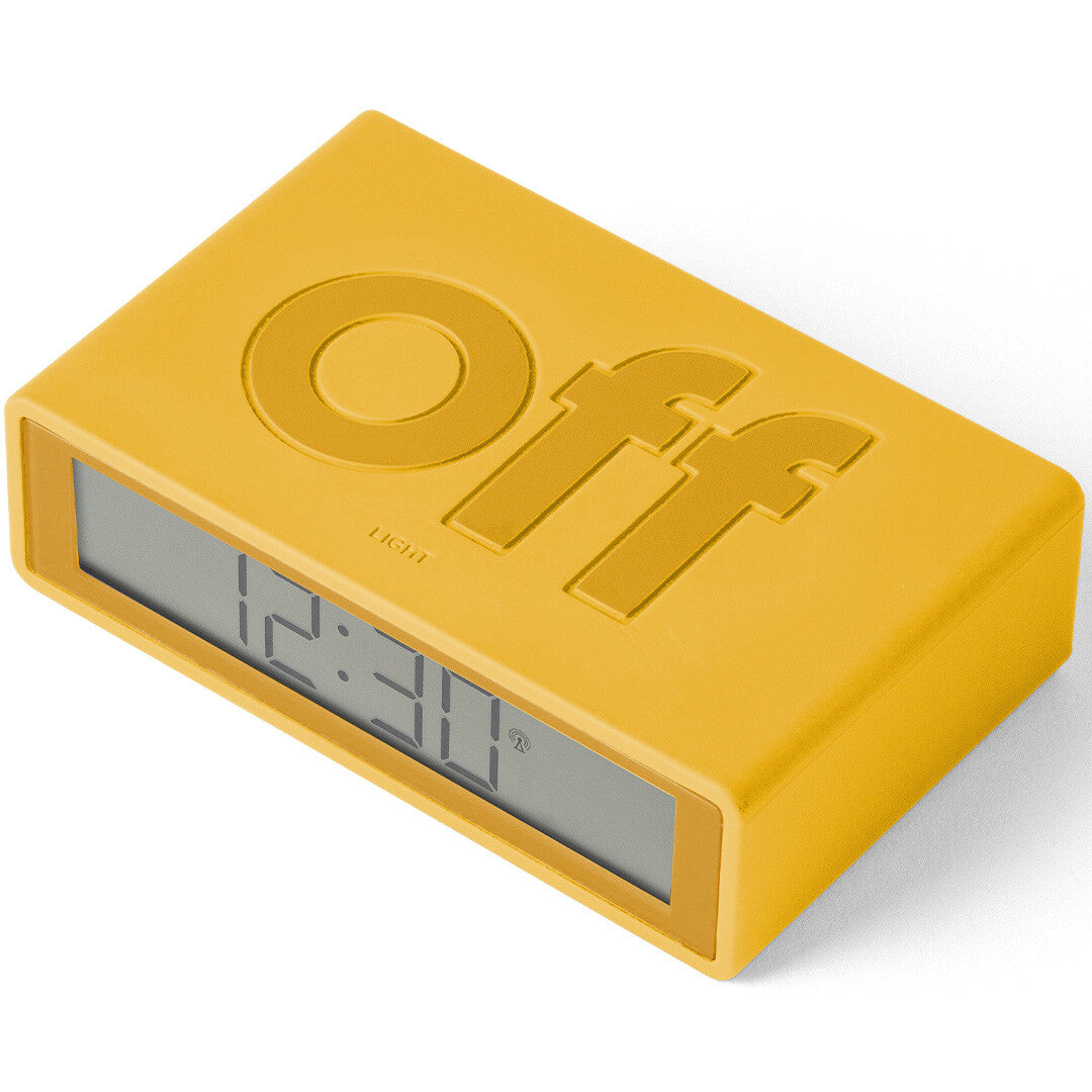 Lexon flip classic digitale wekker - yellow