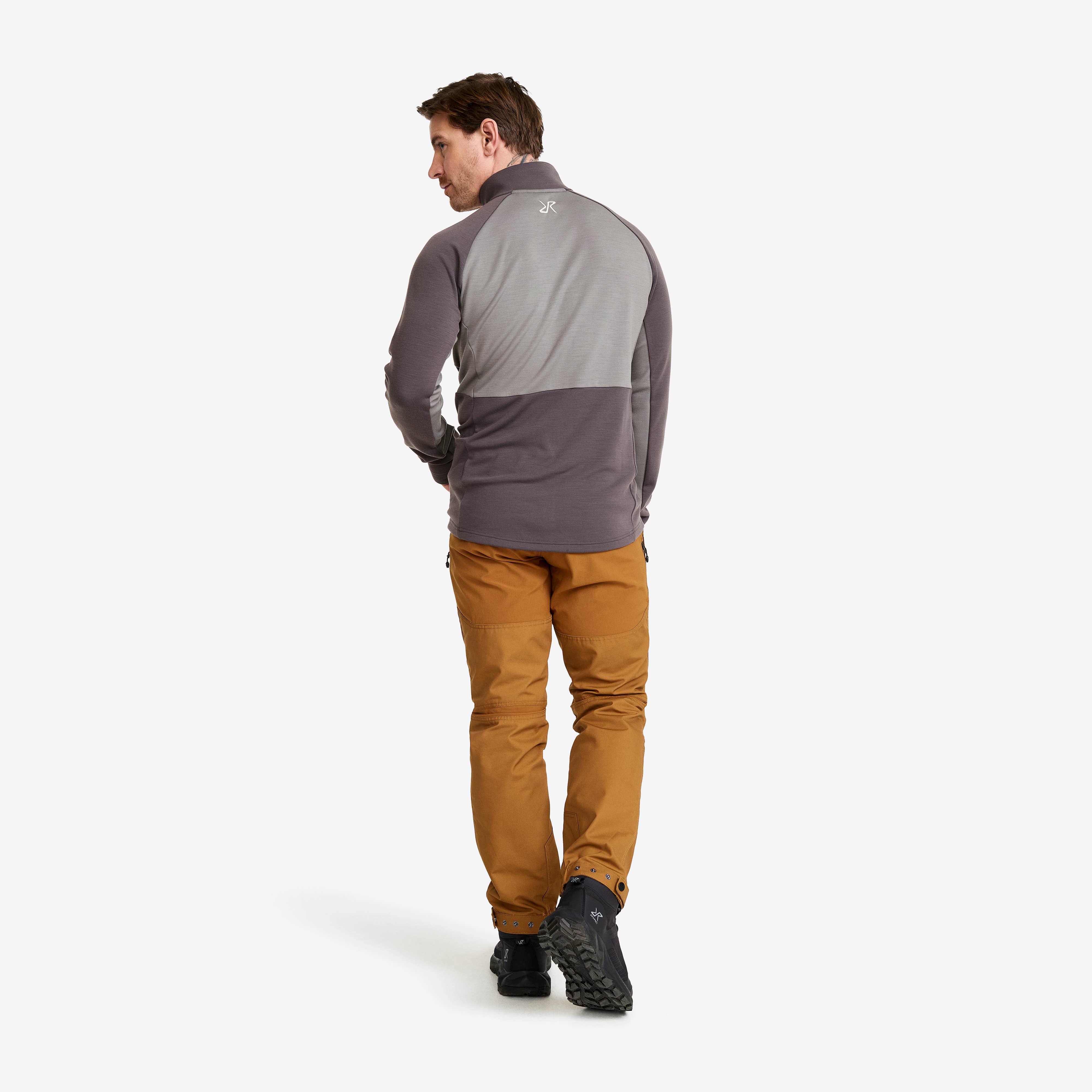 Hill Fleece Herre Asphalt/Steel Gray