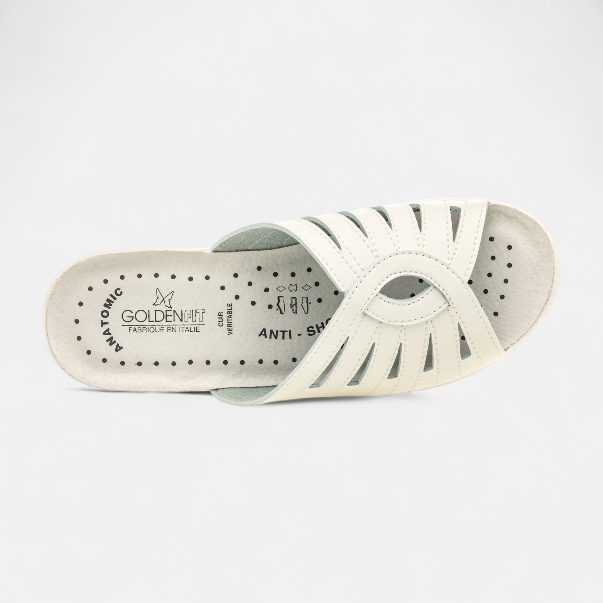 Nu-pieds confort Femme blanc