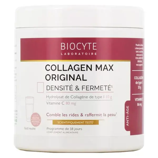 Biocyte Collagen Max Original Colágeno Tipo 1 e Vitamina C Antienvelhecimento 198g
