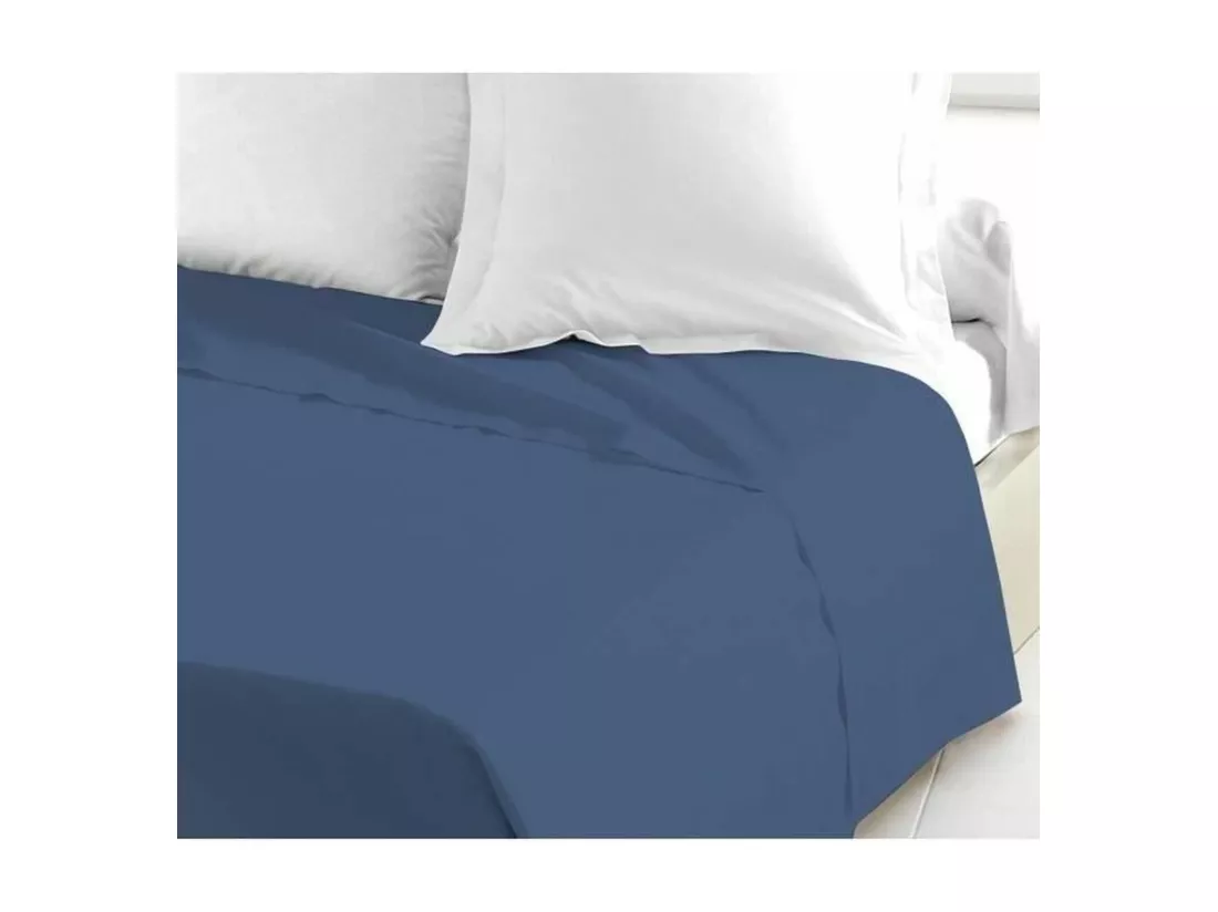 Drap plat - 180 x 290 cm -Bleu