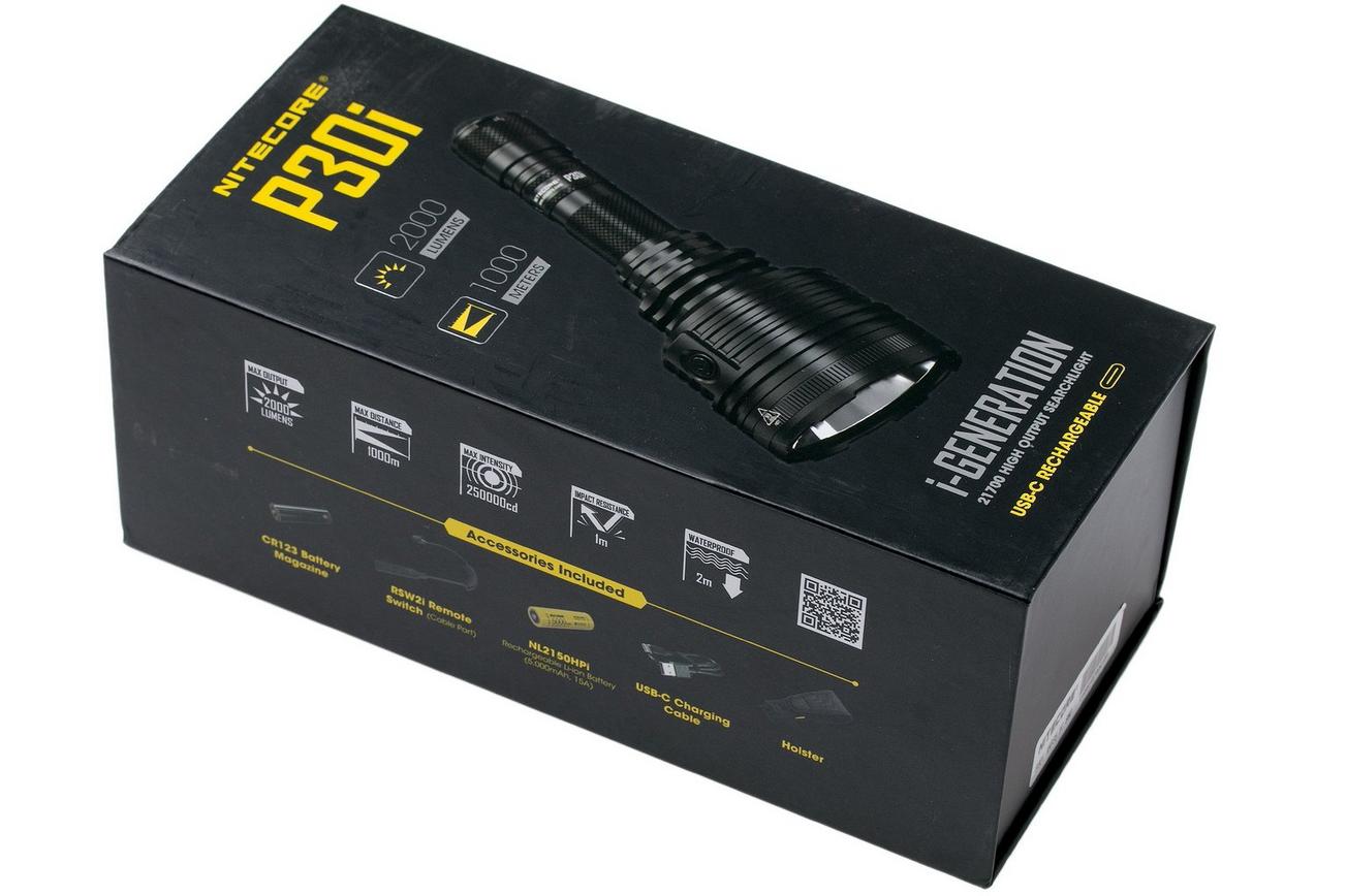Nitecore P30i oplaadbare zaklamp, 2000 lumen