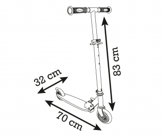 Stitch - Patinette 2 Roues Pliable