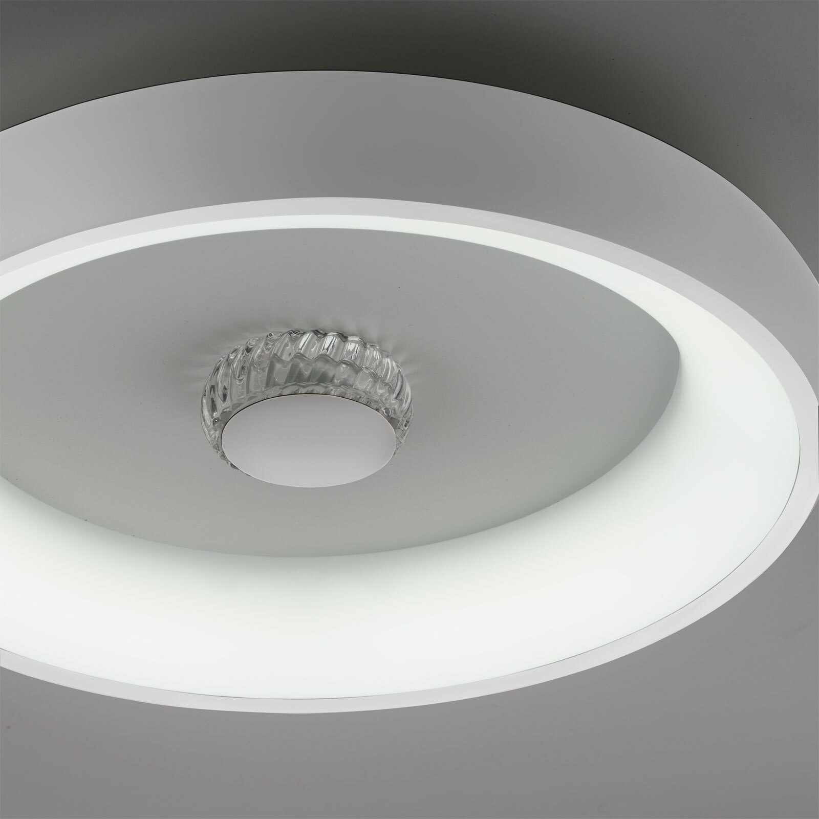 JUST LIGHT LED Deckenlampe VERTIGO 46 cm weiß