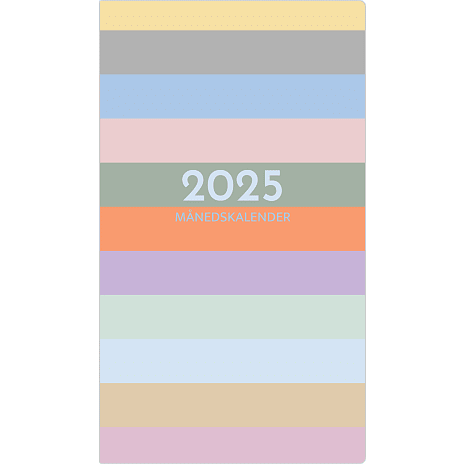 Kalender 2025 - multifarvet
