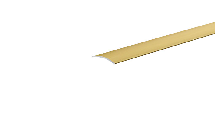 Gulvprofil mat guld - 3,2 x 30 mm x 0,9 m