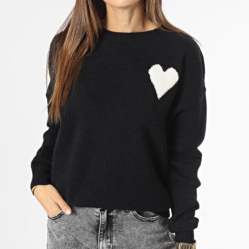Pull Crewneck Femme Noir