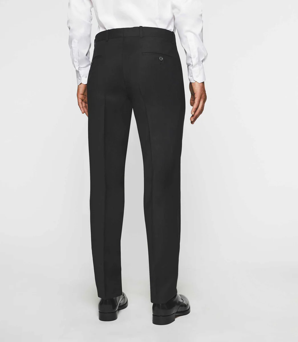 Pantalon ville en laine noir FLIBRE