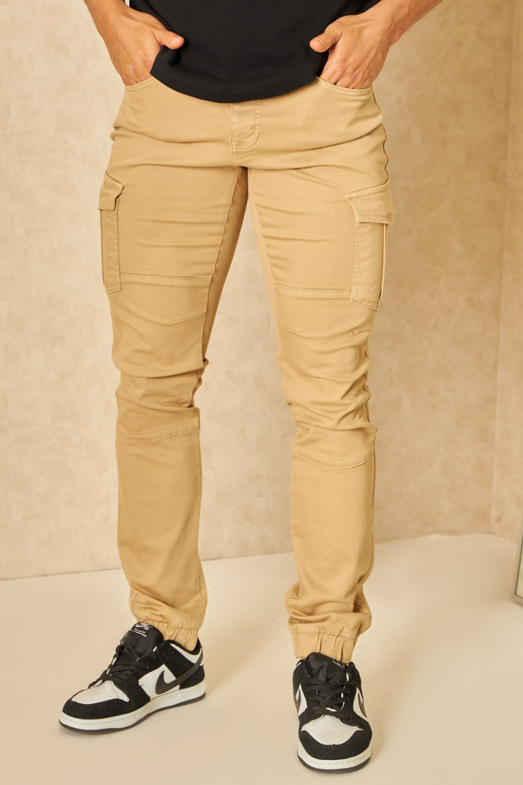 Joggerpant cargo beige