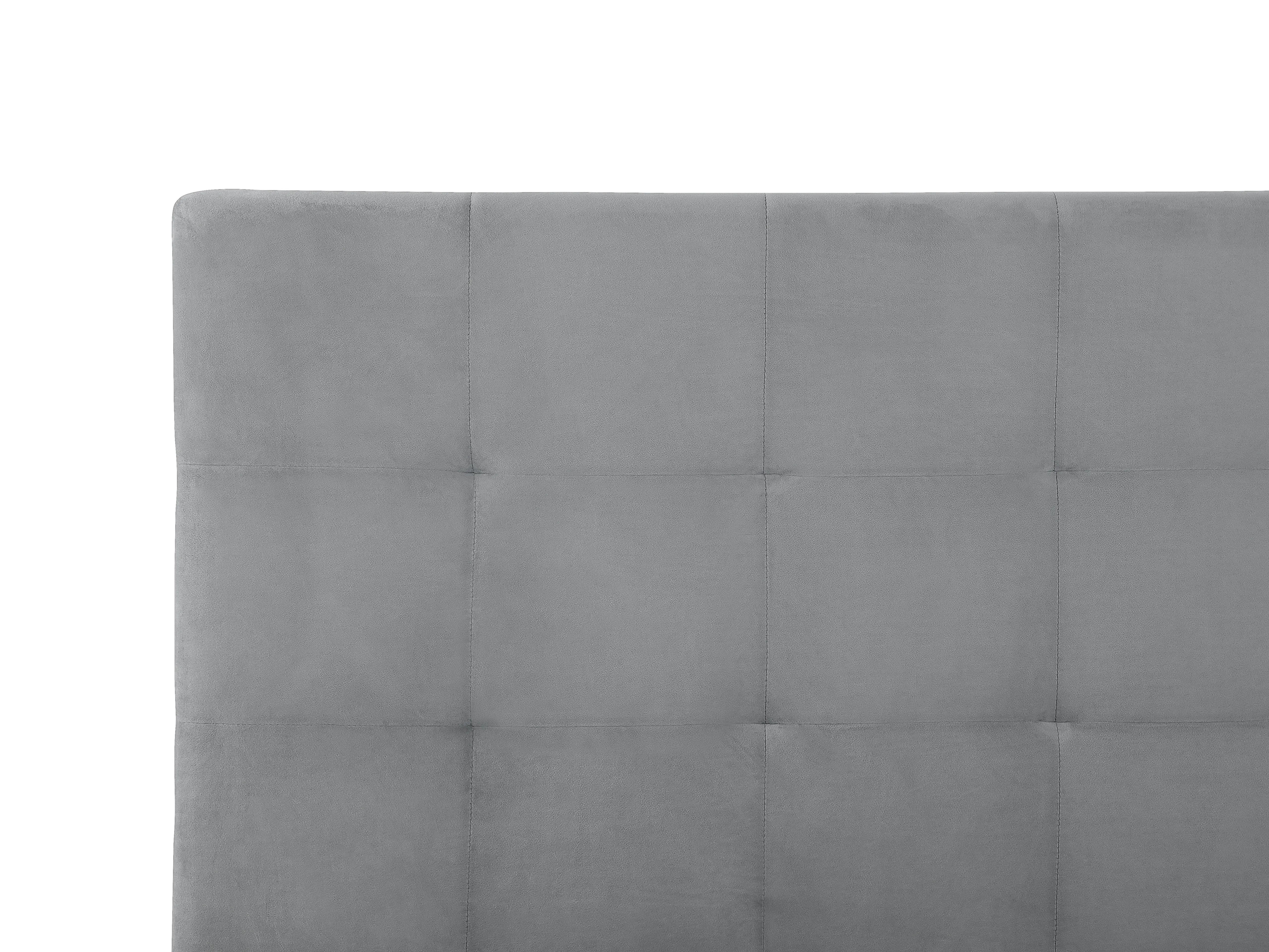 Bed met opbergruimte Fluweel LORIENT 180 x 200 cm Lichtgrijs