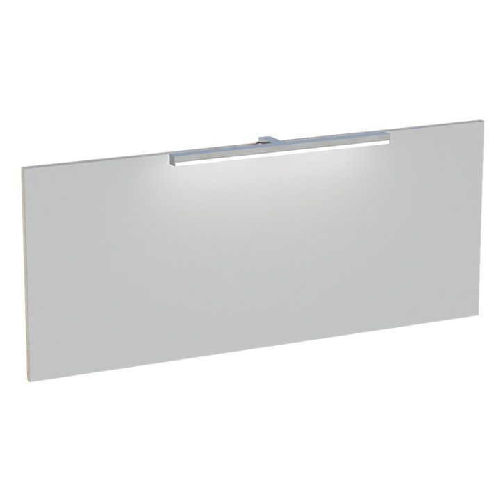 Miroir de salle de bains lumineux LED aspect chêne artisan 120 cm, Calao