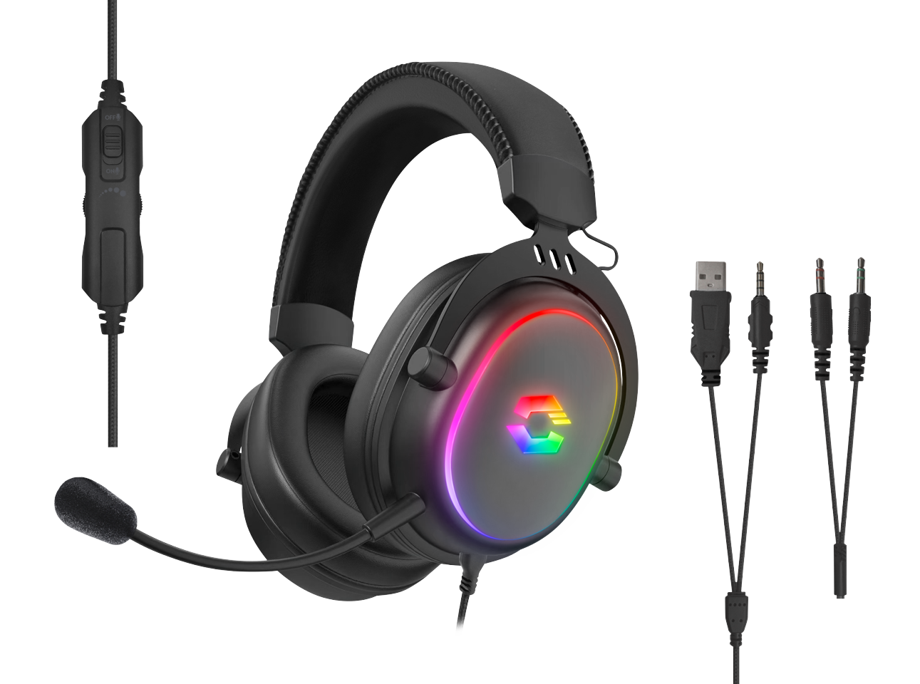 Speedlink - CONUX RGB Stereo Gaming Headset - for PC/PS5/PS4/ Xbox Series X/S/Switch/OLED/Lite , black