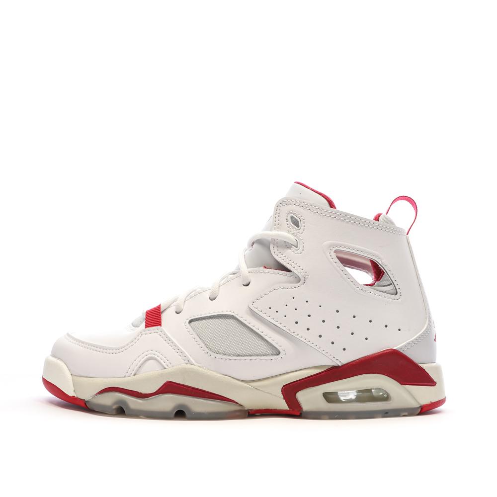 Nike Baskets Blanches/Rouges Garçon Nike Jordan Fltclb 91