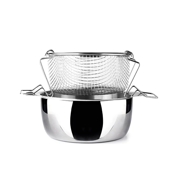 Friteuse avec panier et couvercle 20 cm Ibili
